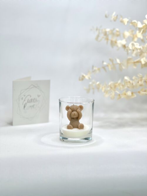 Свеча в стакане «Мишка»